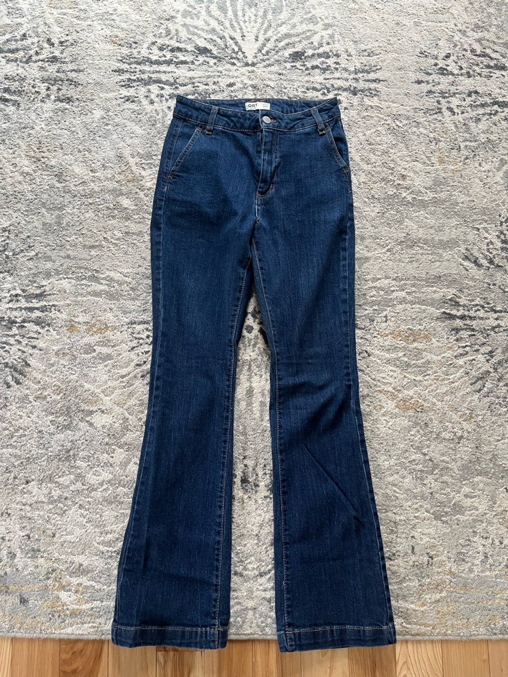Oat New York Dark Blue Straight Leg Jeans